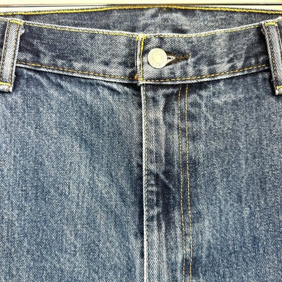 Levi's 505 Regular Fit Men's Jeans size W44 L30, Rinse Medium wash 100 cotton - Picture 10 of 16